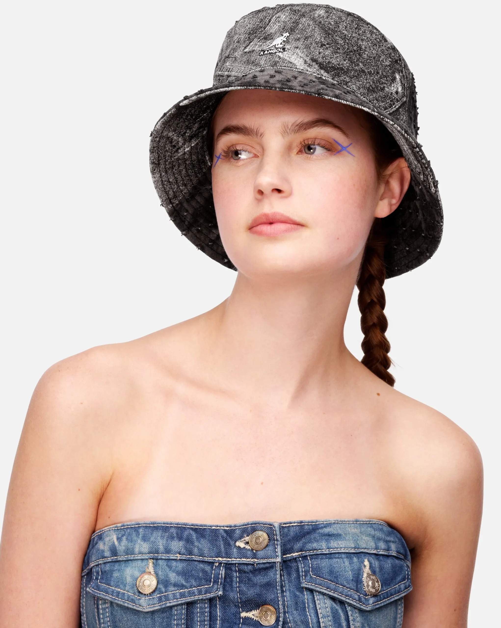Clearance Kangol Denim Mashup Bucket