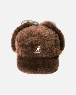 Outlet Kangol Faux Shearling Utility Flap Cap
