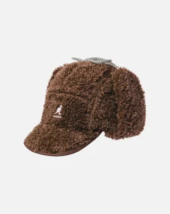Outlet Kangol Faux Shearling Utility Flap Cap