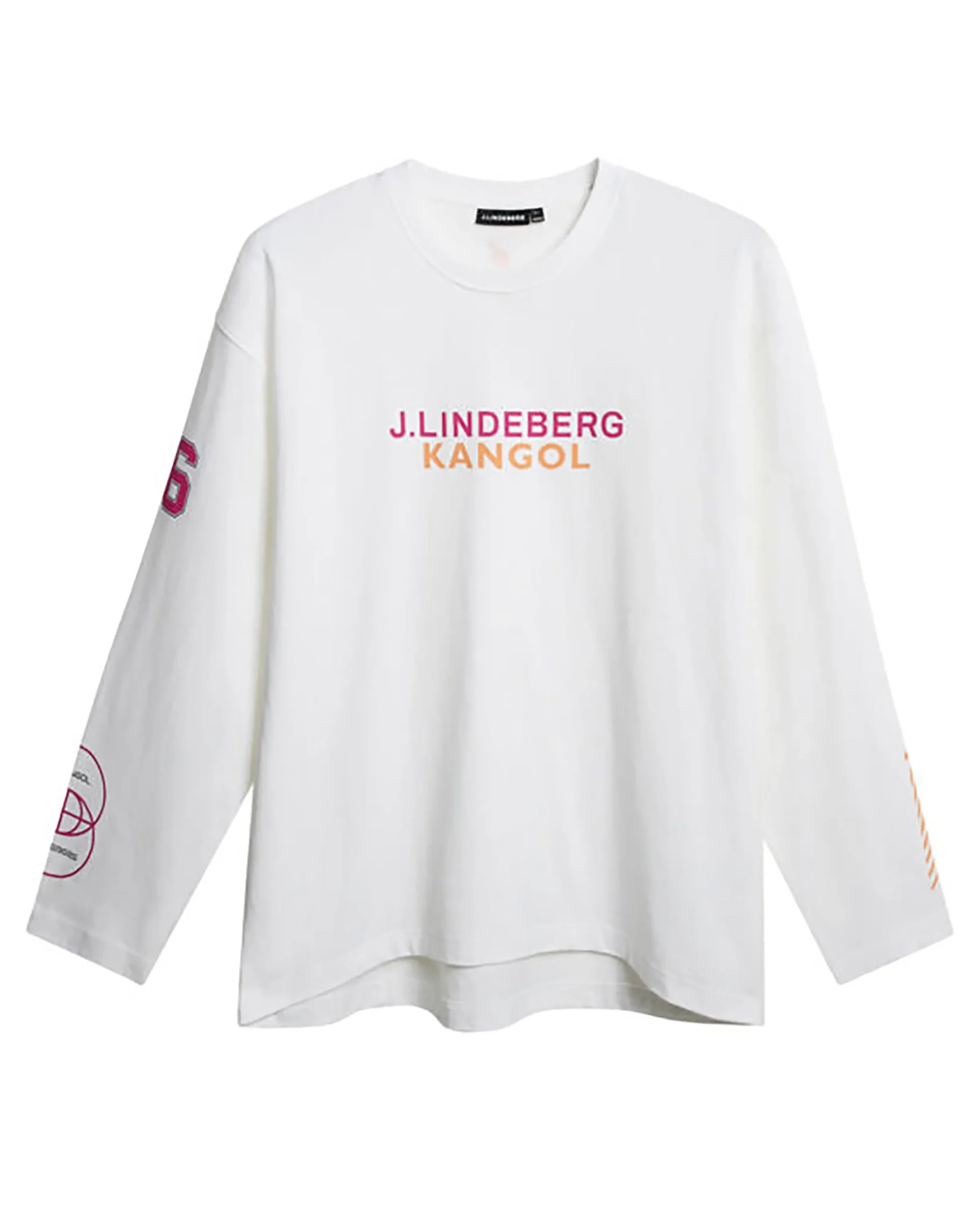 Clearance Kangol x J.Lindeberg Davie Long Sleeve T-shirt White