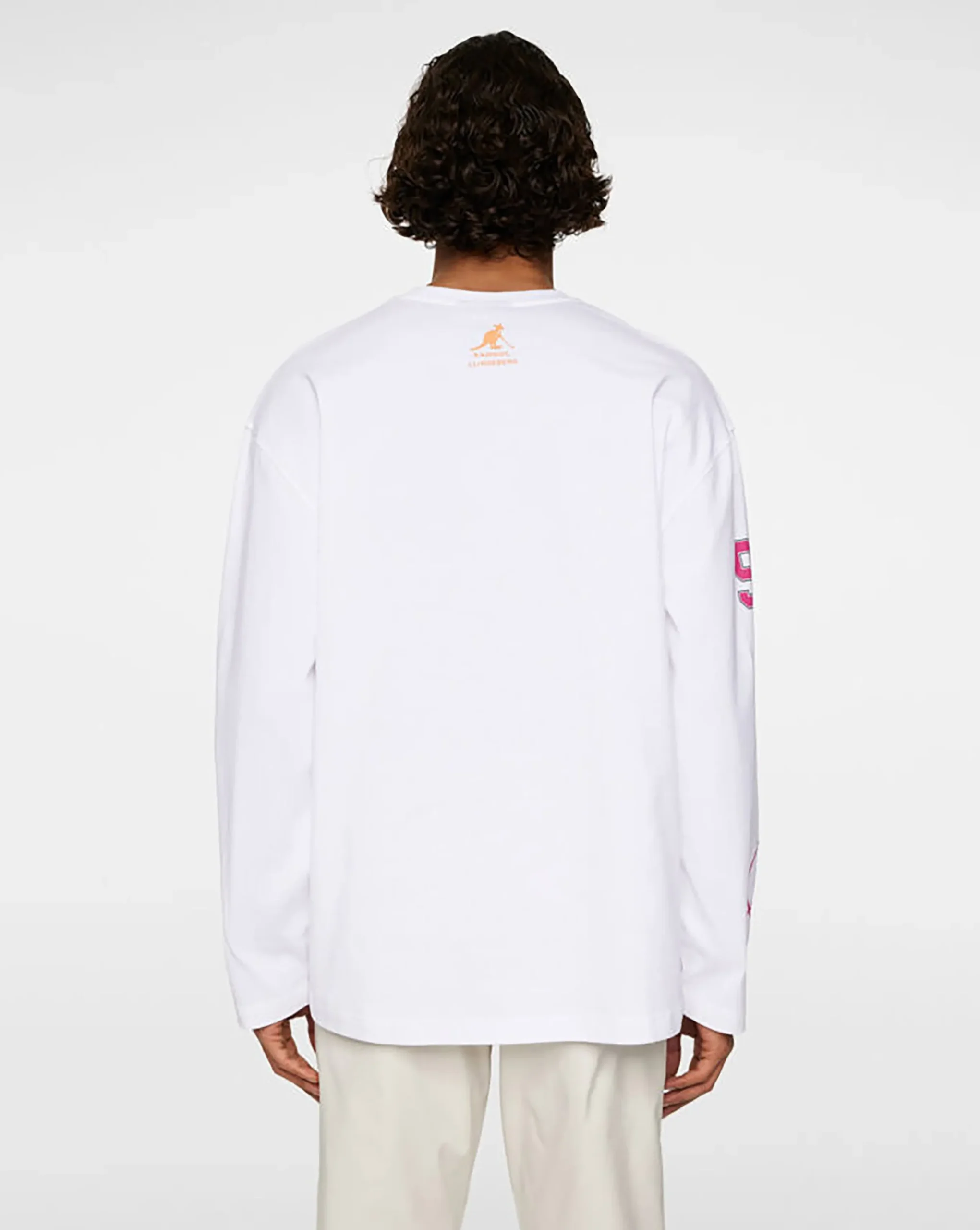 Clearance Kangol x J.Lindeberg Davie Long Sleeve T-shirt White
