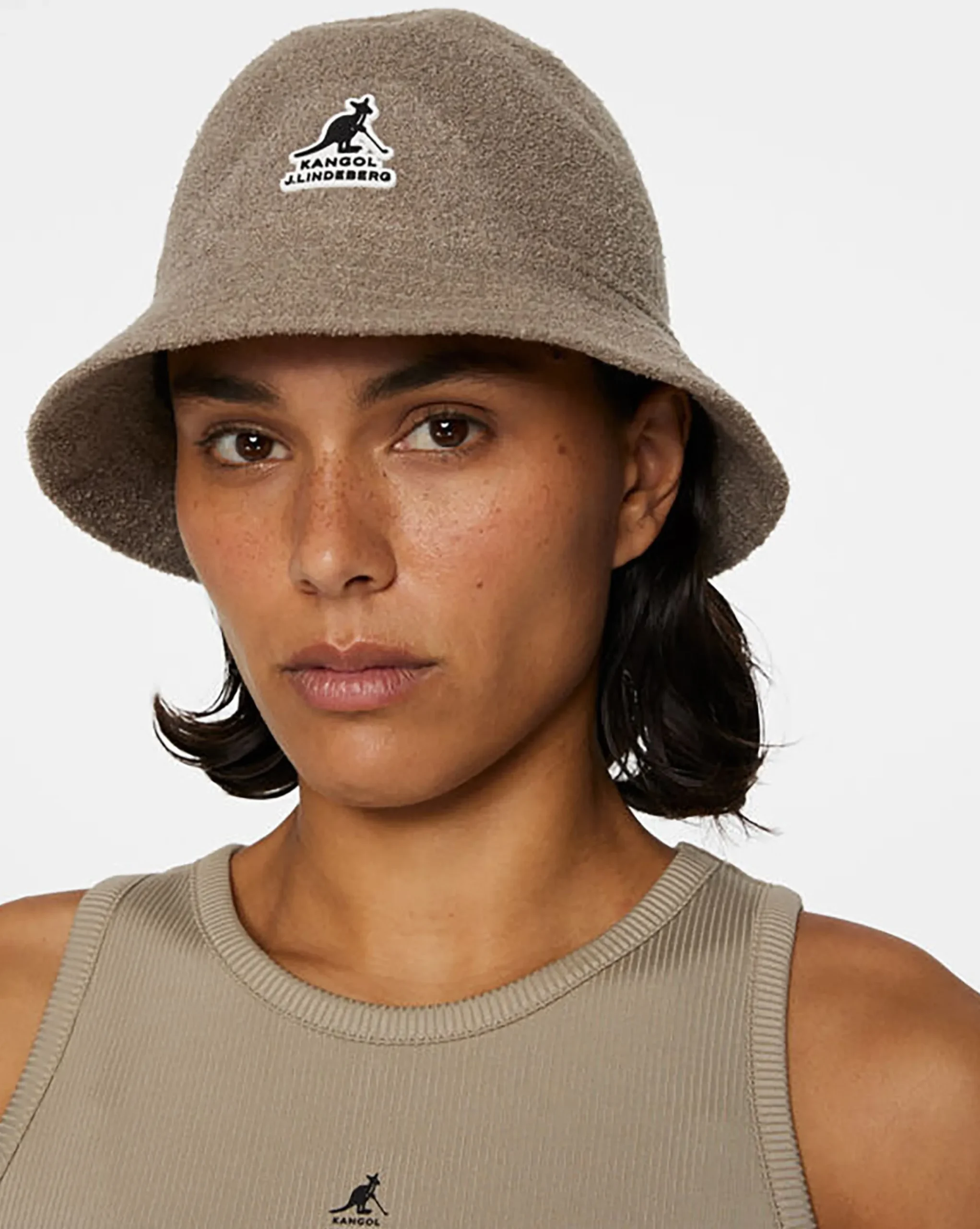 Sale Kangol x J.Lindeberg Scarlett Casual Vintage Khaki