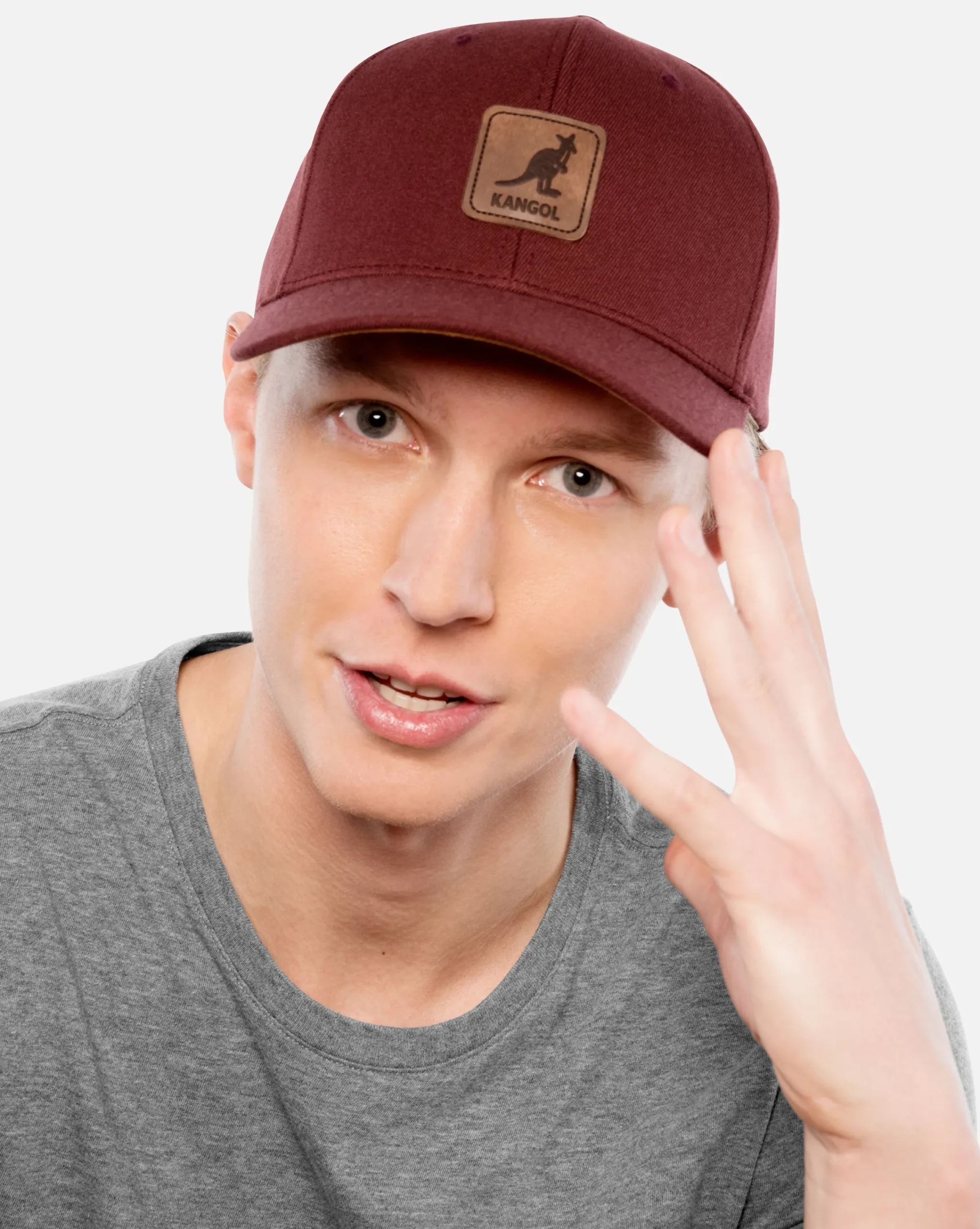 Hot Kangol Leather Patch Flexfit Baseball