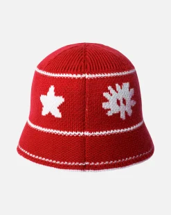 New Kangol Super Kroo Knit Bucket Red