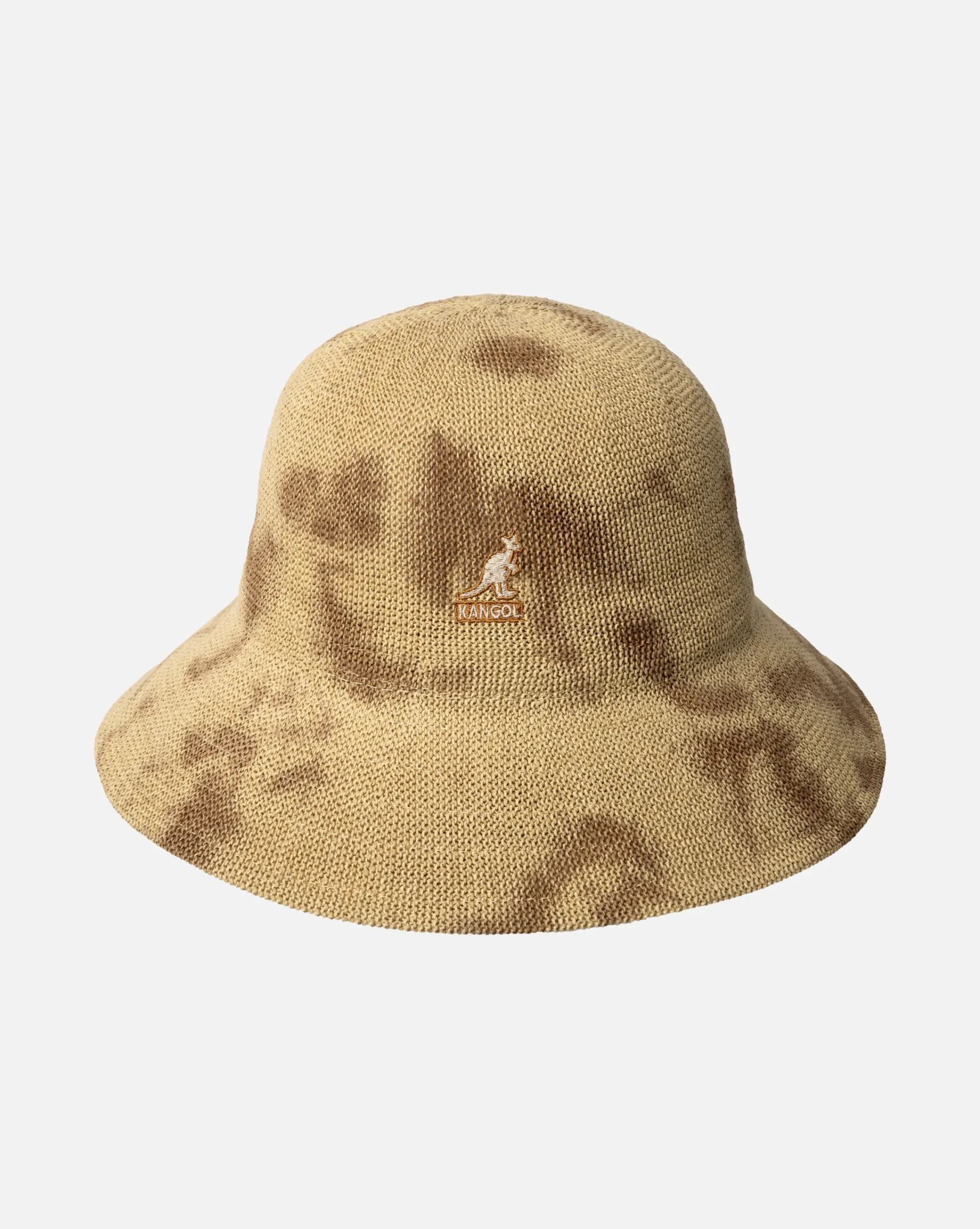Clearance Kangol Tie Dye Knit Sun Hat Tan/Natural