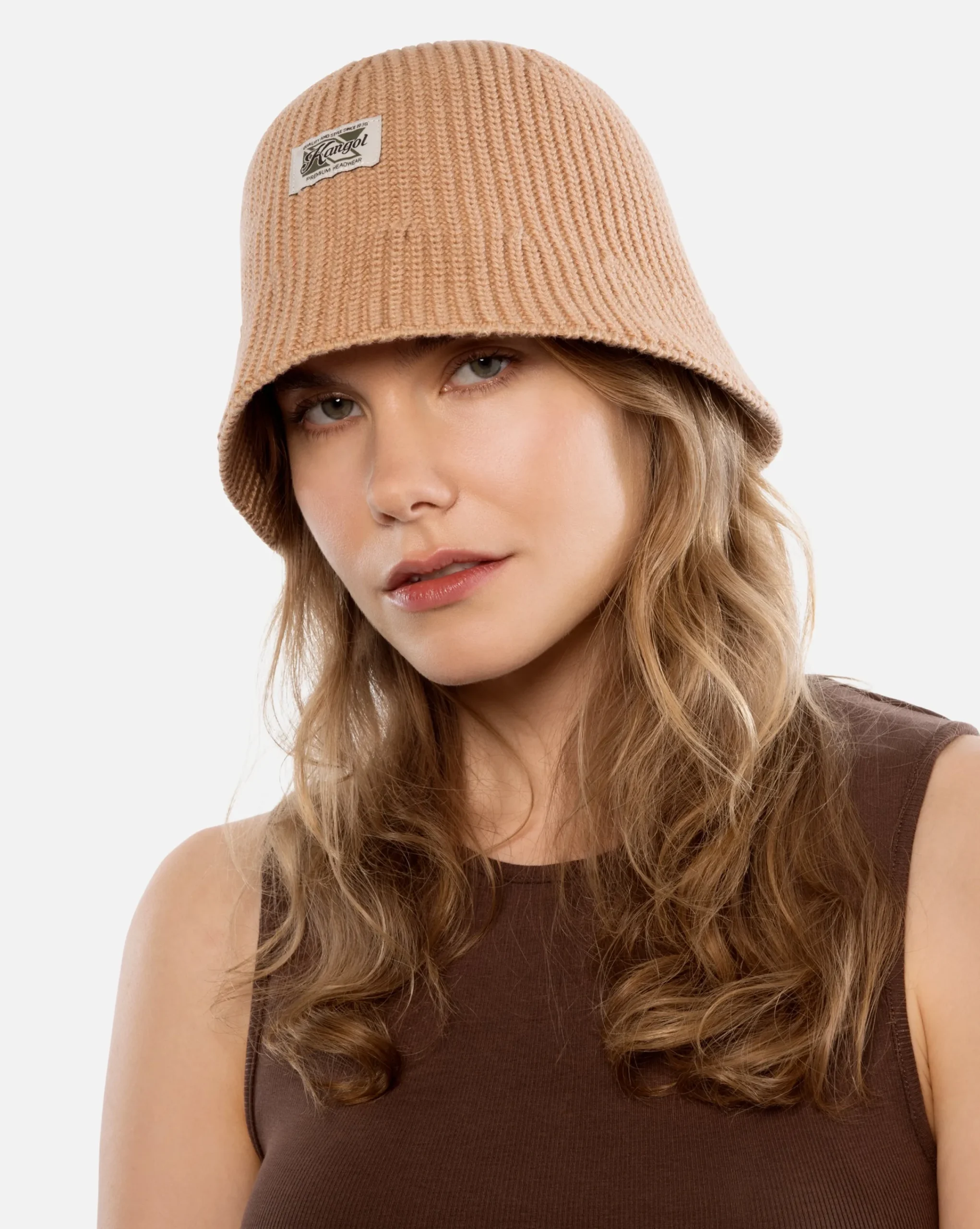 Hot Kangol Washed Knit Bucket